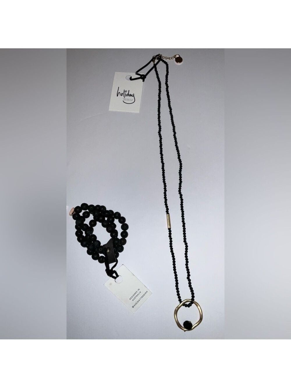 Holiday Trading Jewelry‎ - adjustable Destiny Ring necklace & bracelet set - NWT